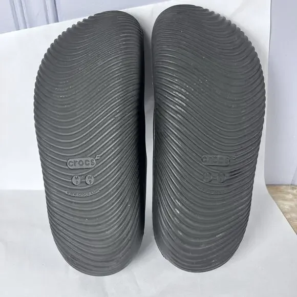 Crocs Mellow Recovery Clogs Black Comfort Slip On Work Shoes Mens 7 Womens 9 - Picture 7 of 12